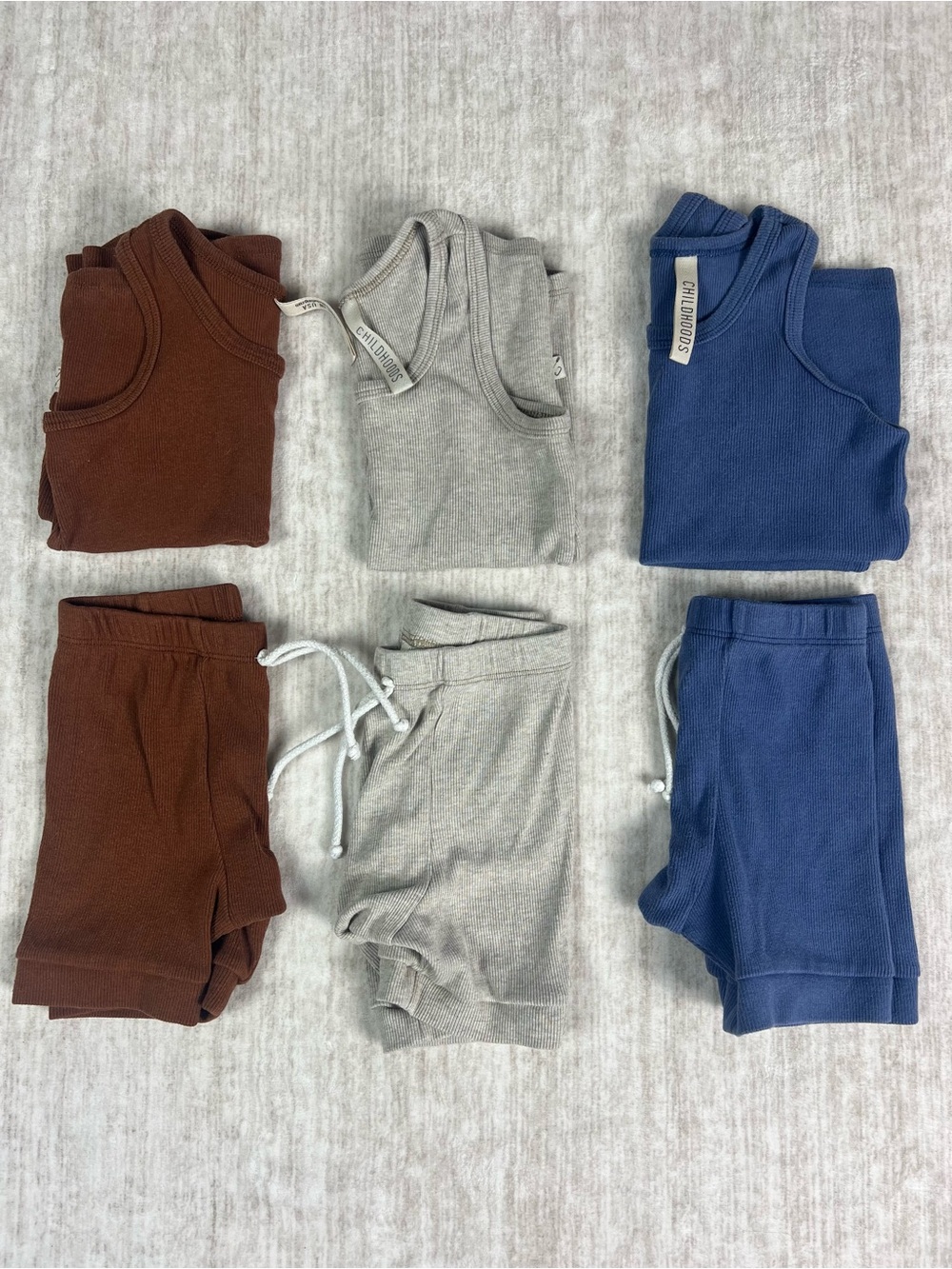 CHILDHOODS Ribbed Tank Top and Shorts Set Bundle size 5T